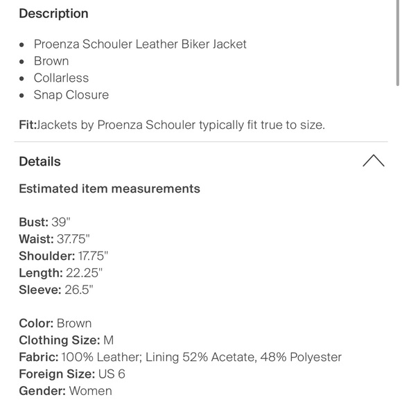 Leather Biker Jacket - Picture 4 of 5